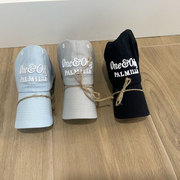 New One & Only Palmilla Caps in Blue, Gray, and Black